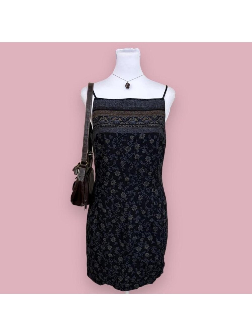 90s floral grunge dress